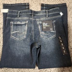 Silver Suki Jeans Curvy Fit Mid-Rise Bootcut 16wx31